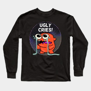Ugly Cries Monster in Dots Long Sleeve T-Shirt